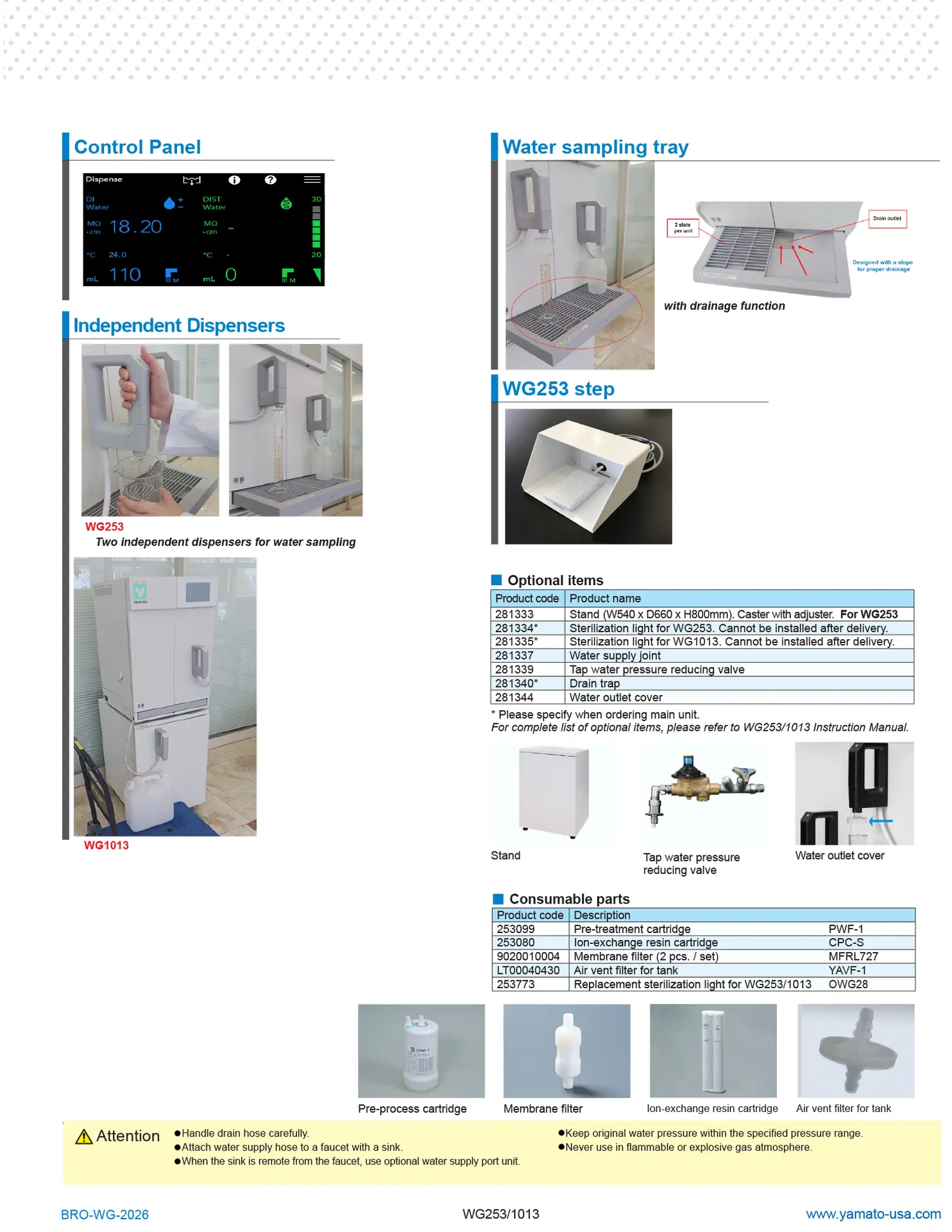 Yamato WG Series Auto Still Lab Water Purification System | Yamato USA